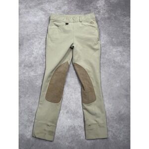 Ovation Breeches Pants Womens 8 Beige Knee‎ Patch Equestrian Riding Horse Show